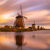 Moulins de Kinderdijk au coucher du soleil sur Tux Photography