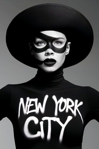 Serie - Zwart - Wit - Sexy vrouw - New York City