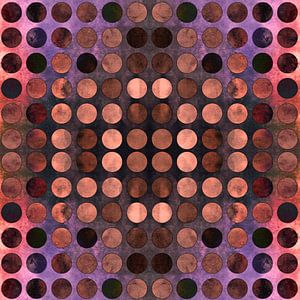 MELANGE of Blue-Coral-Rust no2