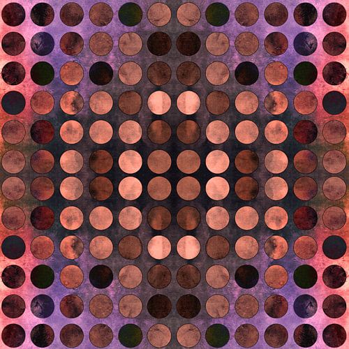 MELANGE van Blue-Coral-Rust no2