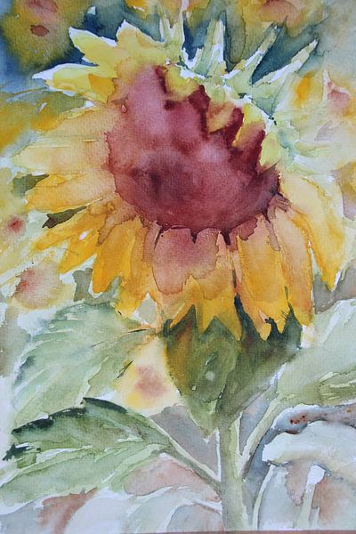 ? Strahlende Sonnenblume - Ein Hauch von Sommer zu Hause ? von Anja Zinken Bertens