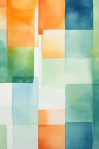 Abstract in fresh colours