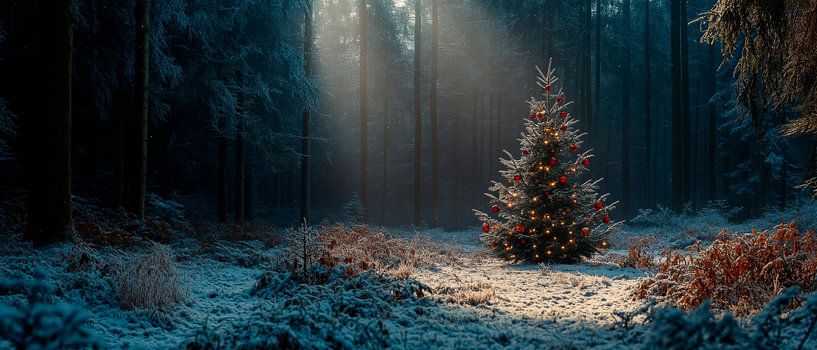 Christmas in the forest by Poster Art Shop