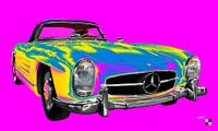 Mercedes Benz 300 SL Roadster (W 198 II) Pop Art by aRi F. Huber thumbnail