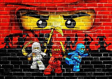 LEGO ninjago wall graffiti 3 sur Bert Hooijer