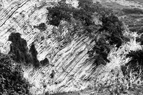 Rotswand op Kefalonia, Griekenland