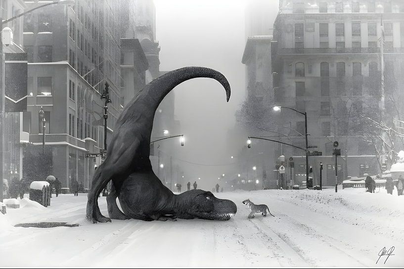 t rex gegen tiger von Artwork Shop