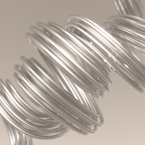 Metallspaghetti beige