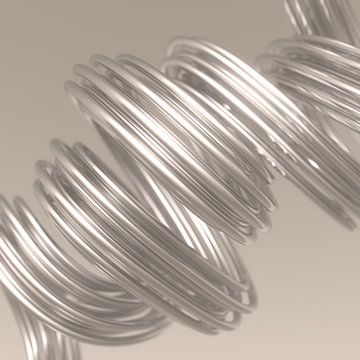 Metallspaghetti beige von Jörg Hausmann