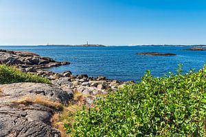 Landschaft auf der Insel Merdø bei Arendal in Norwegen