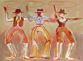 Lasso-Cowboy-Bewegung