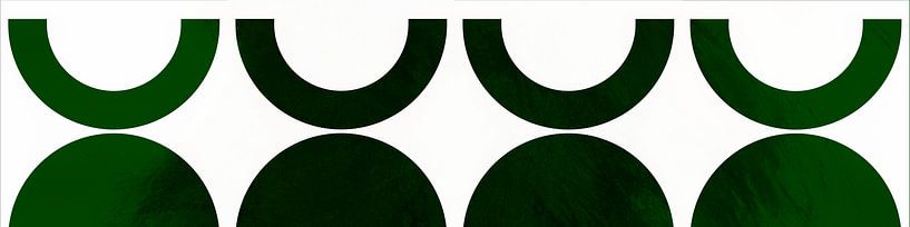 Scandinavian Geometry Panorama Balance by Mad Dog Art