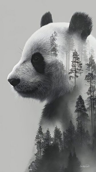 Pandabär / Pandabär von Gelissen Artworks