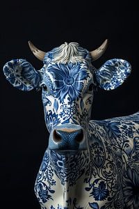 Delfts blauwe koe