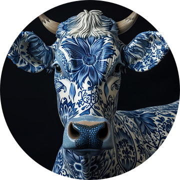Delfts blauwe koe