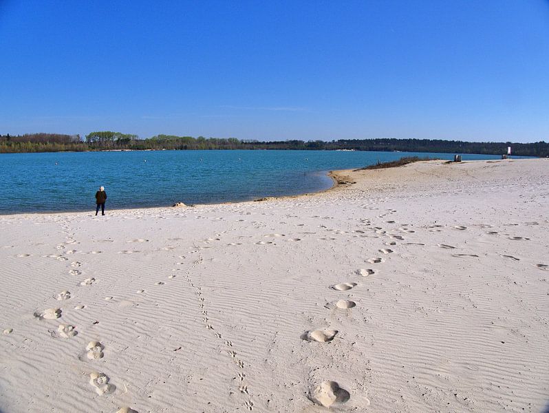 Traces dans le sable par Edgar Schermaul