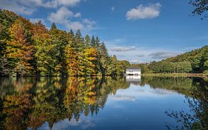 Stausee Brunskappel, Sauerland, Deutschland