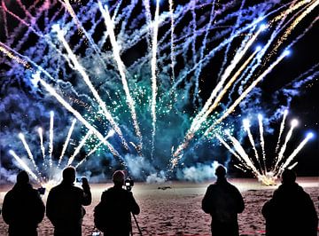 Vuurwerk in Katwijk van Remco Gerritsen