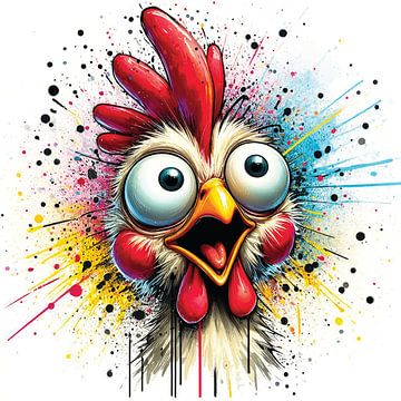 Chicken Pop Art style