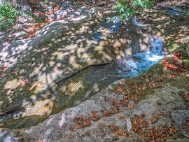Water Flow of Duden Waterfall