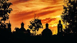 Sonnenuntergang Schattenriss von Dieter Walther