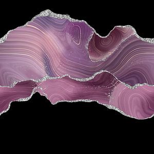 Mauve & Silber Achat Textur 04