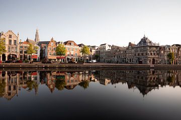 Reflections in the Spaarne Haarlem by Thea.Photo
