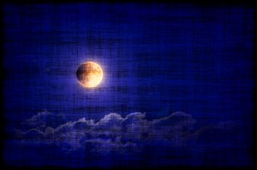 nacht van de volle maan van Leopold Brix