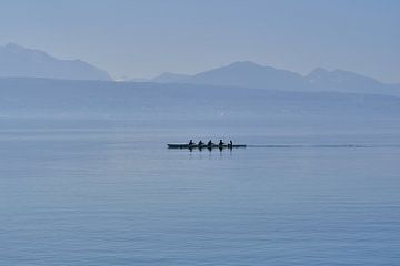 Harmonie in lichtblauw van Matthias Luescher