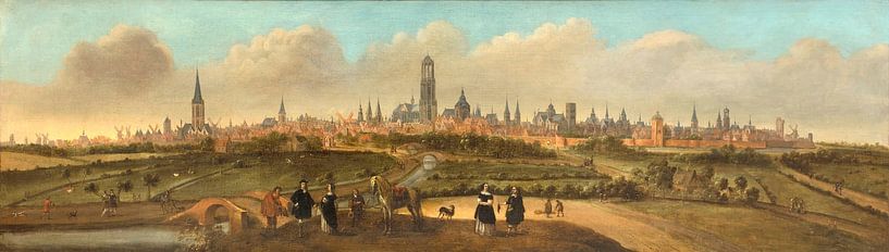 Gezicht op de stad Utrecht, Joost Cornelisz Droochsloot van All the Masters