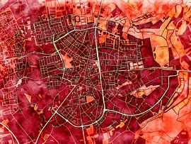 Karte von Valkenswaard im stil 'Amber Autumn'