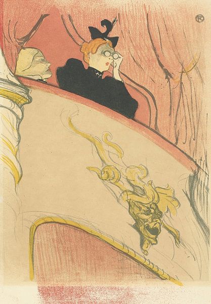 De doos met het vergulde masker, Henri de Toulouse-Lautrec van Meesterlijcke Meesters