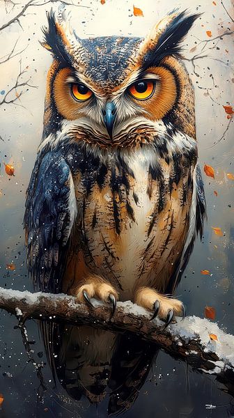 hibou - petit hibou par Gelissen Artworks