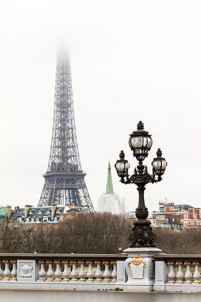 Eiffelturm im Nebel von Dennis van de Water