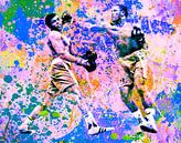 Motiv Muhammed Ali vs Joe Frazier Sport Pop Art Pur von Felix von Altersheim Miniaturansicht
