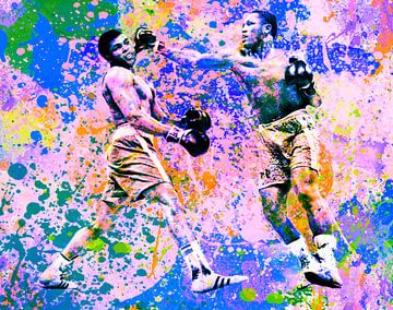 Motiv Muhammed Ali vs Joe Frazier Sport Pop Art Pur van Felix von Altersheim