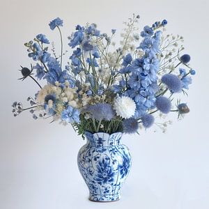 Blau auf Weiß
