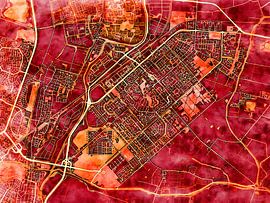 Carte de Heerhugowaard avec le style 'Amber Autumn' sur Maporia