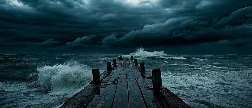 Storm over the coast - Dramatic by Poster Art Shop
