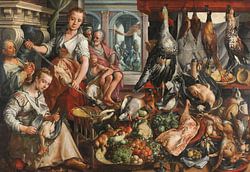Joachim Bueckelaer, La cuisine bien fournie