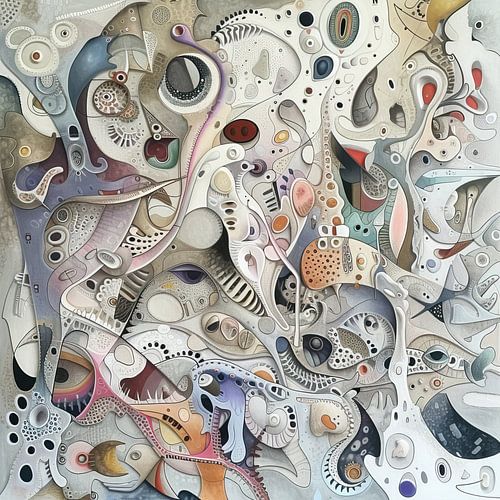 Peinture abstraite - Entremêlées