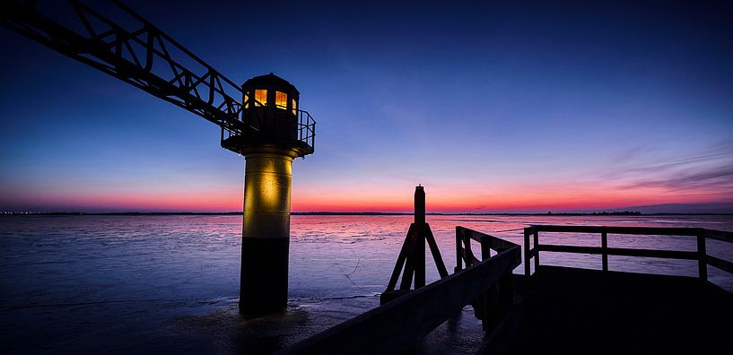 Tiny Lighthouse at dawn by Jef Folkerts