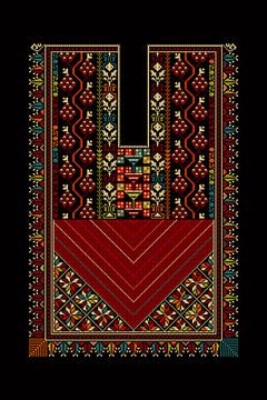 Modèle d'ornement Tatreez 75 sur Richard Laschon