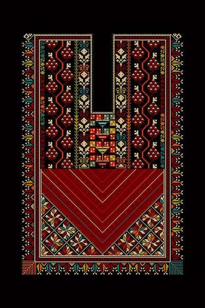 Tatreez ornament template 75 by Richard Laschon