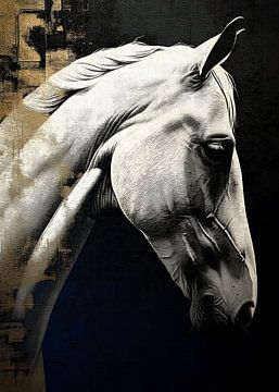Weißes Pferd von Andreas Magnusson