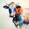Gekleurde koe van Bert Nijholt