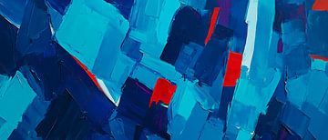Abstract blue colour composition by Poster Art Shop