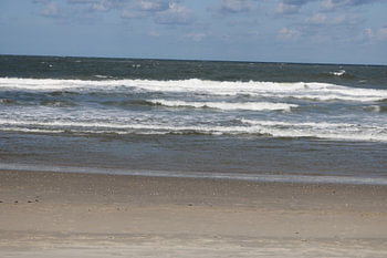 Texelse golven met schuimkop