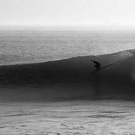 Surfer at anchorpoint morocco by Wendy Bos