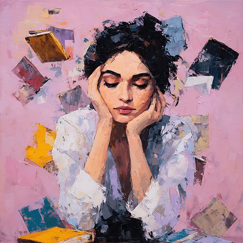 Floating Books Reveal Her Hidden Memories